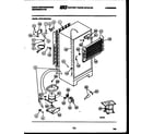 White-Westinghouse RTG143GCH2A system and automatic defrost parts diagram