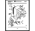 White-Westinghouse RTG140GCW2A system and automatic defrost parts diagram