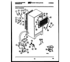White-Westinghouse RTG153HCH2A system and automatic defrost parts diagram