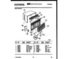 White-Westinghouse AC064L7A5 cabinet parts diagram