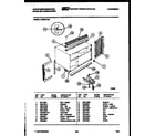 White-Westinghouse AC064L7A5 cabinet and installation parts diagram