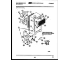 White-Westinghouse RTG123GCH2A system and automatic defrost parts diagram