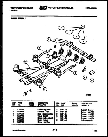 Burner, manifold and gas control