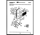 White-Westinghouse RT174LCD1 system and automatic defrost parts diagram