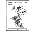 White-Westinghouse RT175MCW0 shelves and supports diagram
