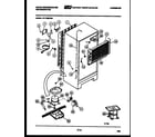 White-Westinghouse RT175MCW0 system and automatic defrost parts diagram