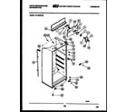 White-Westinghouse RT153MCW0 cabinet parts diagram