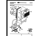 White-Westinghouse RT173MCV0 system and automatic defrost parts diagram