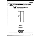 White-Westinghouse RS229MCD2 front cover diagram