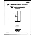 White-Westinghouse RS229MCH2 front cover diagram