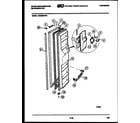 White-Westinghouse RS229MCW2 freezer door parts diagram
