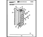 White-Westinghouse RS229MCW2 refrigerator door parts diagram