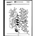 White-Westinghouse RS229MCH2 shelves and supports diagram
