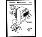 White-Westinghouse RT171MCD0 system and automatic defrost parts diagram
