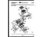 White-Westinghouse RT176MCV0 shelves and supports diagram
