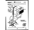 White-Westinghouse RT177MCH0 system and automatic defrost parts diagram
