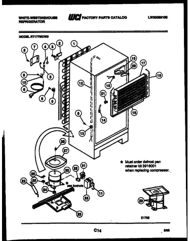 System and automatic defrost parts