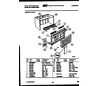 White-Westinghouse AL119L1A3 cabinet parts diagram