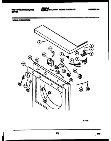 Door and installation parts
