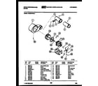 White-Westinghouse DG250KXD2 motor and blower parts diagram