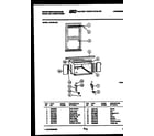 White-Westinghouse AS189L2K2 cabinet and installation parts diagram