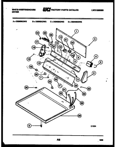Console and control parts