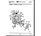White-Westinghouse DE500KDW2 cabinet and component parts diagram