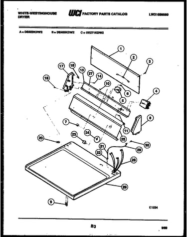 Console and control parts