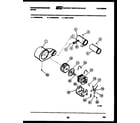 White-Westinghouse DE500KDH2 motor and blower parts diagram