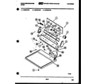 White-Westinghouse DG640KXW2 console and control parts diagram