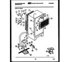 White-Westinghouse RT179MCD0 system and automatic defrost parts diagram