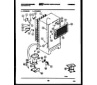 White-Westinghouse RT219MCW0 system and automatic defrost parts diagram