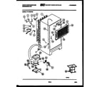 White-Westinghouse RT197MCD0 system and automatic defrost parts diagram