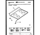 White-Westinghouse KF440GDW4 cooktop parts diagram
