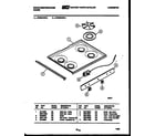 White-Westinghouse GF980KXW4 cooktop parts diagram