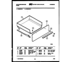 White-Westinghouse GF980KXD4 drawer parts diagram