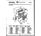 White-Westinghouse AC059N7B1 cabinet parts diagram