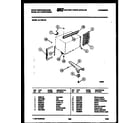White-Westinghouse AL119K1A3 cabinet and installation parts diagram