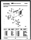 Cabinet and installation parts