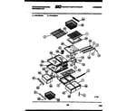 White-Westinghouse RT215MCV1 shelves and supports diagram