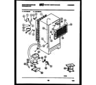 White-Westinghouse RT215MCW0 system and automatic defrost parts diagram