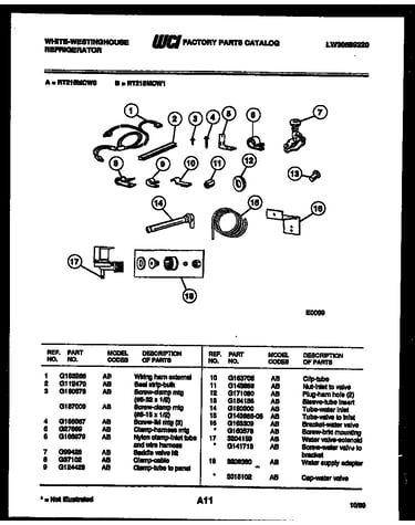 Ice maker installation parts