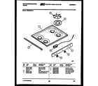 White-Westinghouse GF980KXW5 cooktop parts diagram