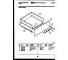 White-Westinghouse GF980KXW5 drawer parts diagram