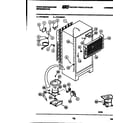 White-Westinghouse RT216MCW1 system and automatic defrost parts diagram