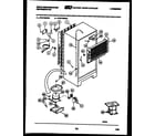 White-Westinghouse RT217MCF1 system and automatic defrost parts diagram