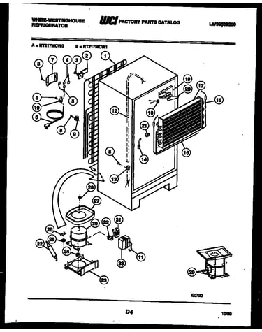 System and automatic defrost parts