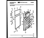 White-Westinghouse RT163LCH2 door parts diagram
