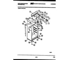 White-Westinghouse RT163LCH2 cabinet parts diagram