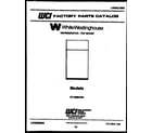 White-Westinghouse RT199MCH0 cover page diagram